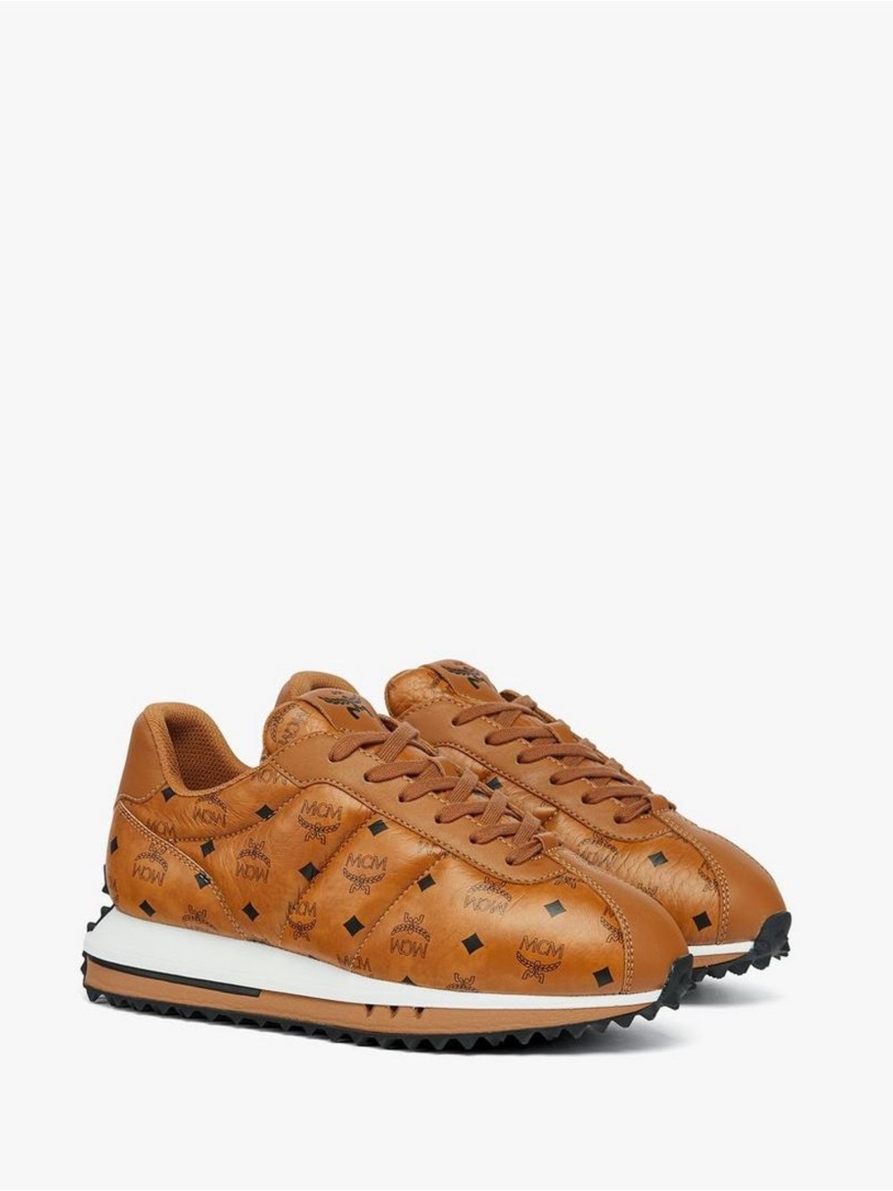 MCM Diamante Sneakers In Quilted Monogram Leather